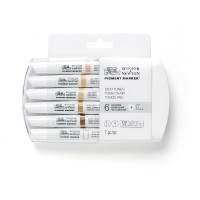 Winsor and Newton Pigment Marker Skin Tones set of 6